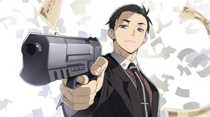 A character pointing a gun in Rugal