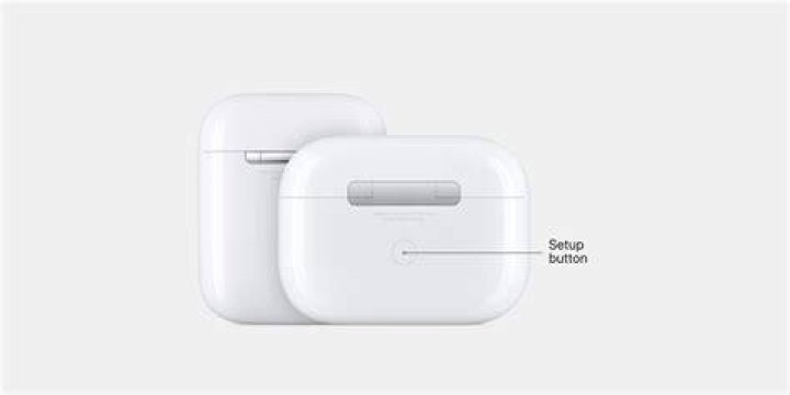 AirPods charging case setup button