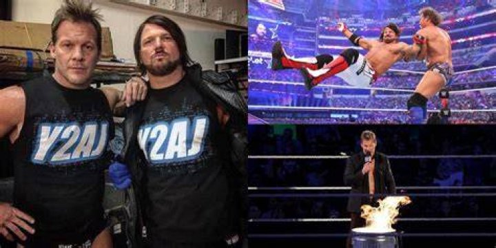 AJ Styles and Chris Jericho (WrestleMania 32)