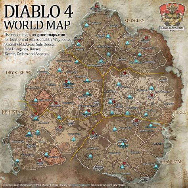 All Diablo 4 Dungeons Per Region Listed