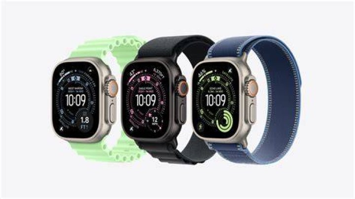 Apple Watch Ultra in three different straps