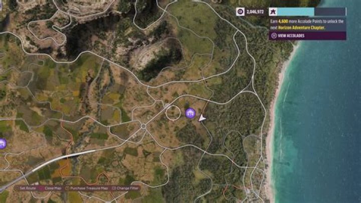 Barn Find map location on Forza Horizon 5