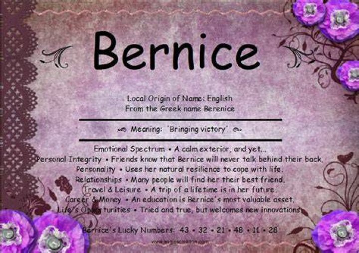 Bernice Unique Names
