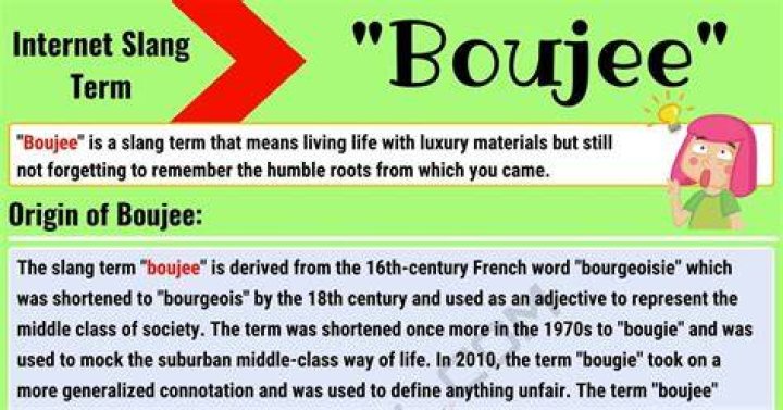 Boujee Meaning What Does Boujee Mean? With Useful Conversations 7 E S L