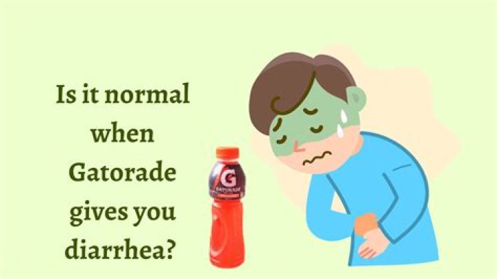 Can Blue Gatorade Cause Poop