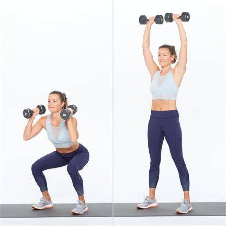 Dumbbell Squat and Press