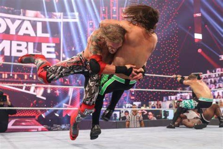 Edge and AJ Styles confront each other at royal rumble 2020