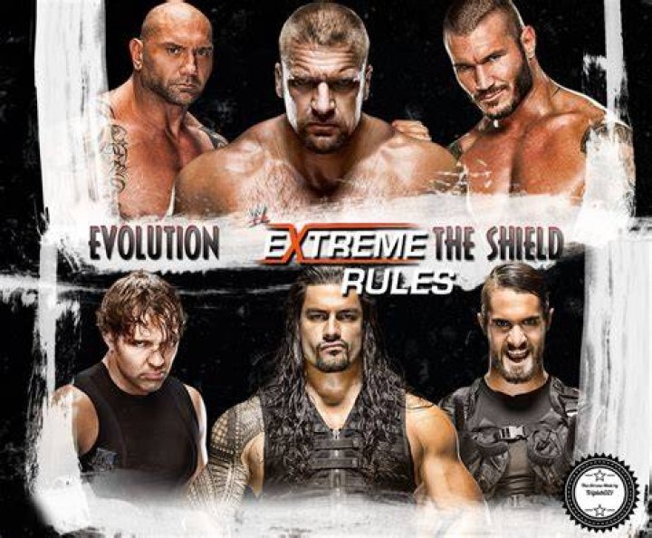 Evolution v The Shield Extreme Rules 2014 Cropped