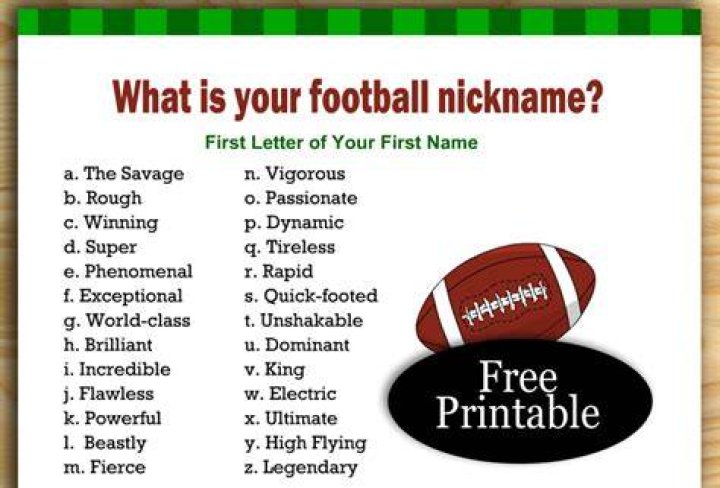 Funniest Nicknames For Games Printable Templates Free