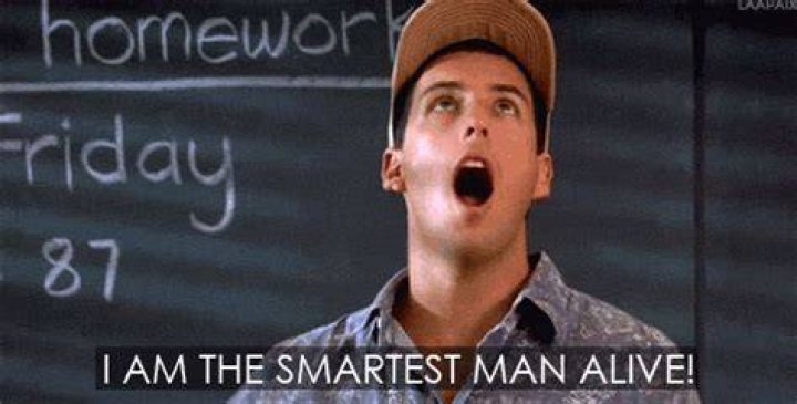 GIF, Billy Madison, I am the smartest man alive
