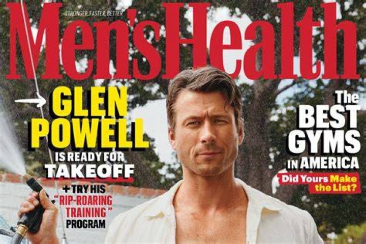 glen powell mens health december 2023 cover