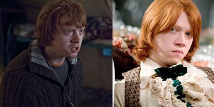 Harry and Ron looking at a dragon egg