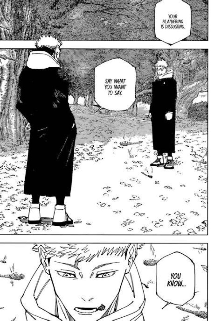 JJK Chapter 199 Reveals A Conundrum That Twist Readers' Minds 1 JJK Chapter 199 Sukuna talks with Yuuri Idatori