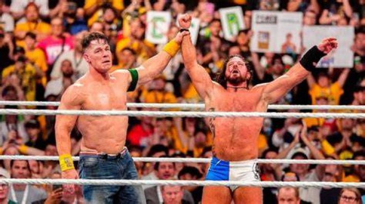 John Cena and AJ Styles 