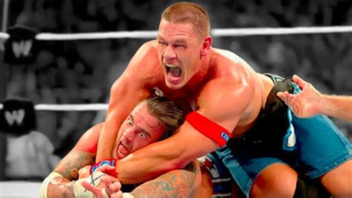 John Cena fighting CM Punk