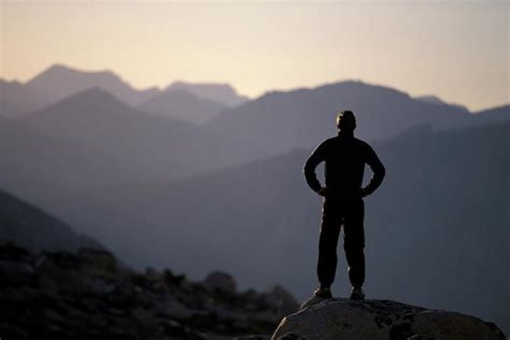 Man looking out over the sea