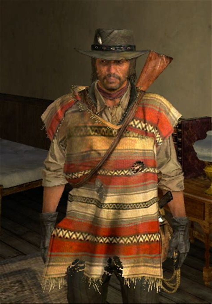 Mexican Poncho Red Dead Redemption