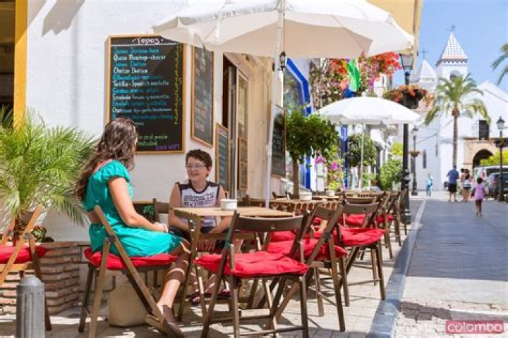 outdoor cafe in spain