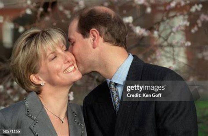 Prince Edward smiling broadly