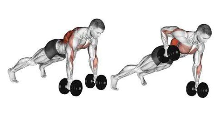 pushup and row