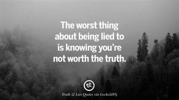 Quotes About Being Lied To. QuotesGram