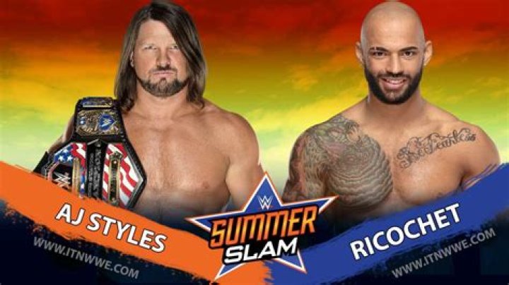 Ricochet v AJ Styles SummerSlam 2019 Cropped