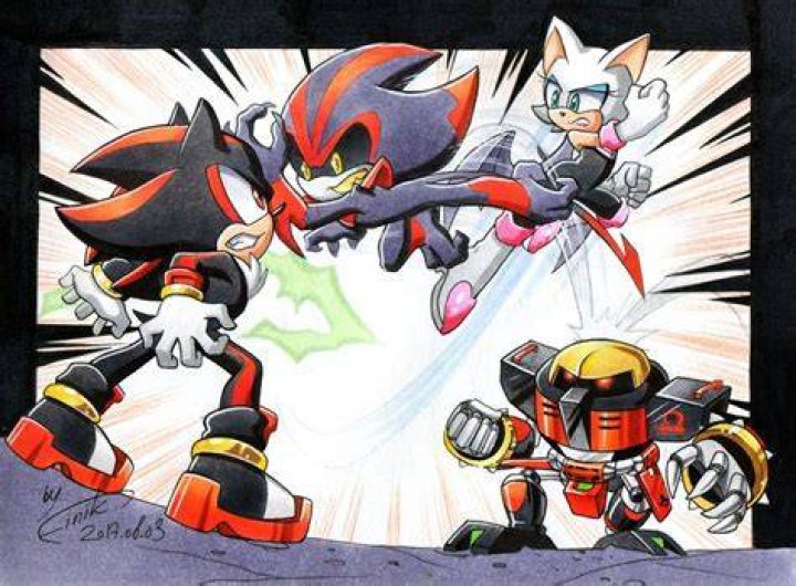 Shadow and Team Dark vs Mephiles