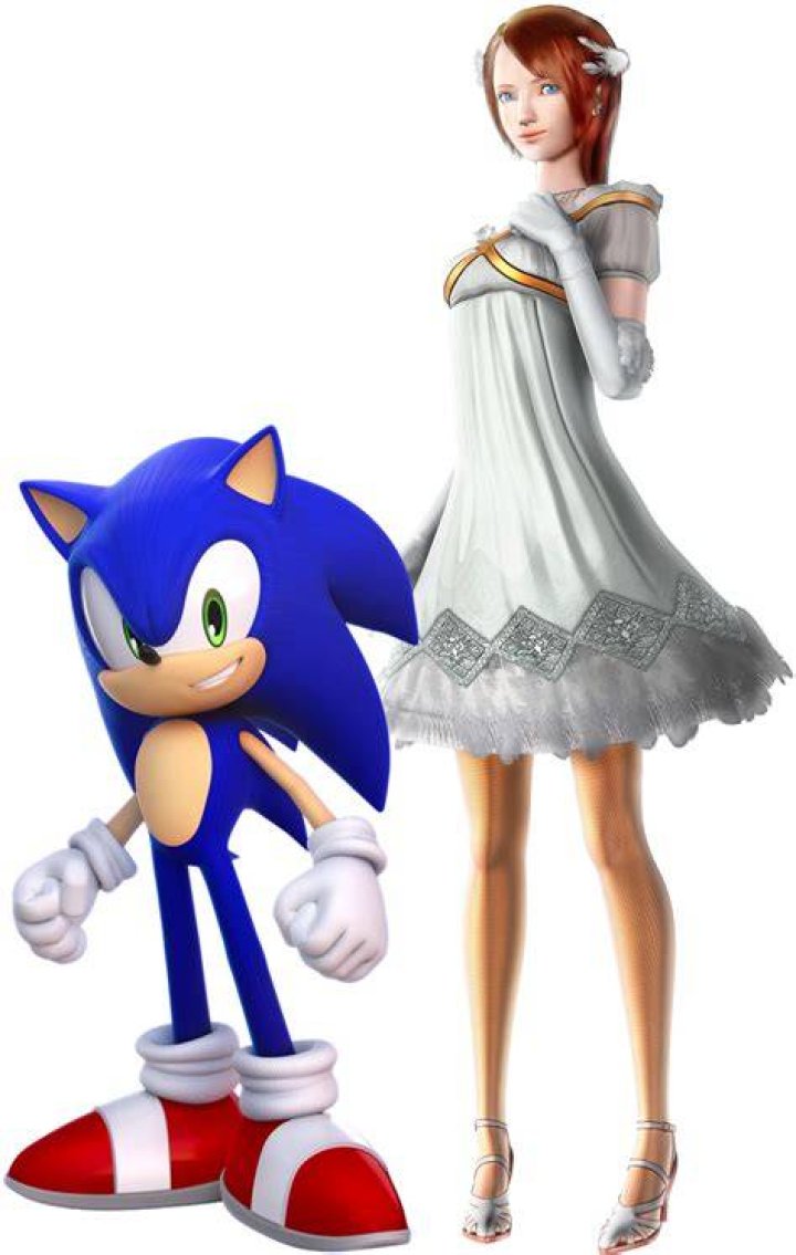 Sonic and Elise Sit in a Field Sonic 06