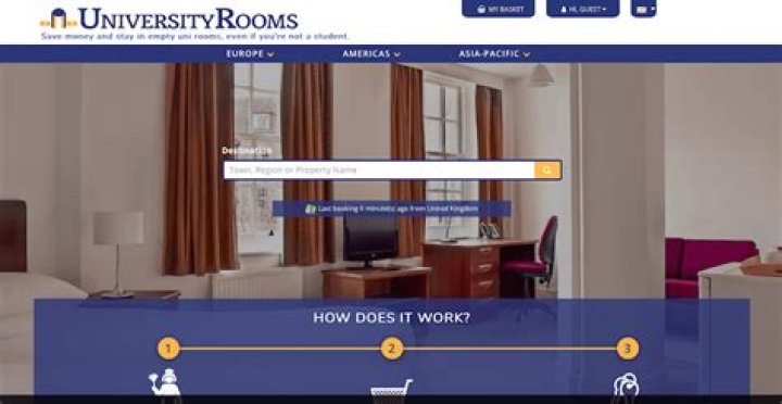 student accommodation websites - university rooms