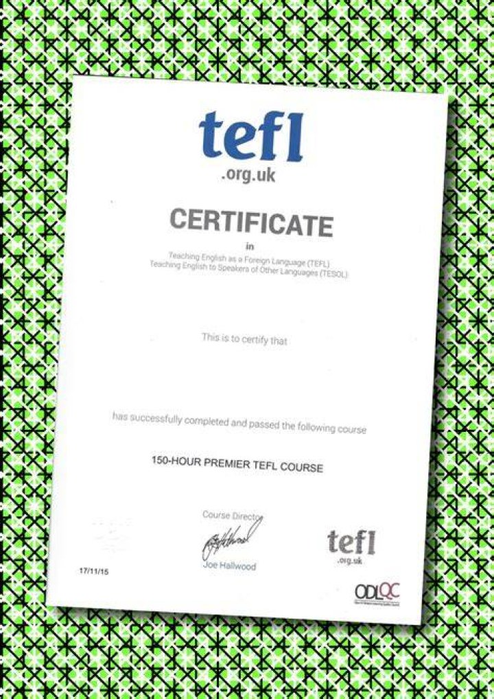 tefl certificate expiration