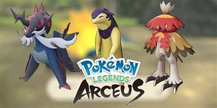 The Pokemon Legends Arceus starters with Hisuian forms as their final evolutions.
