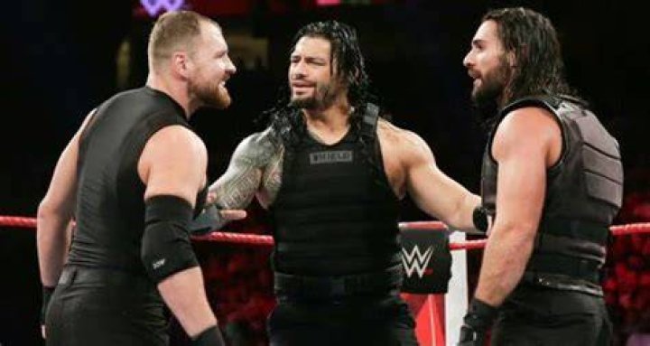 The Shield argue in the ring 