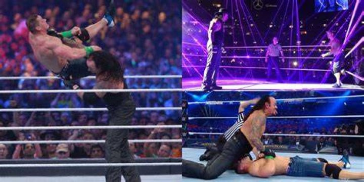 The Undertaker Chokes John Cena