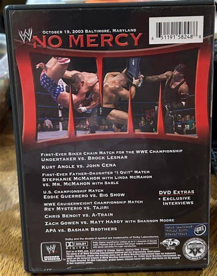 The Undertaker No Mercy 2003 Cropped