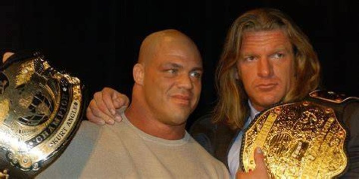 Triple H v Kurt Angle v Steve Austin v Rikishi v The Rock v The Undertaker Armageddon 2000 Cropped