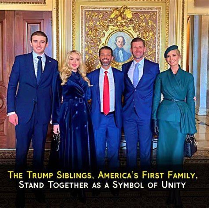 Trump siblings walking