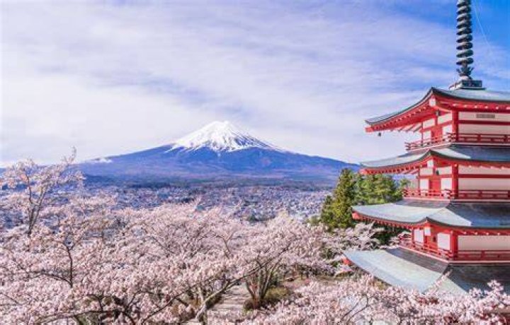 view of mount fuji in japan